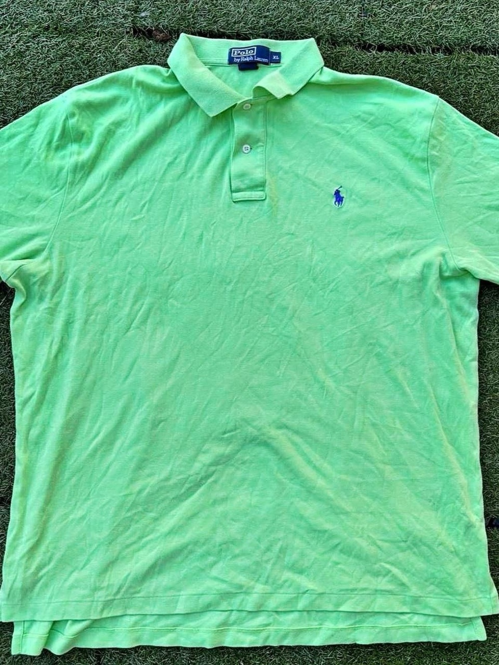 Polo by Ralph Lauren Lime Green Men’s Short-Sleeve Polo